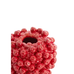 Light en Living Vaas deco Ø15X17,5 cm BERRIES keramiek rood