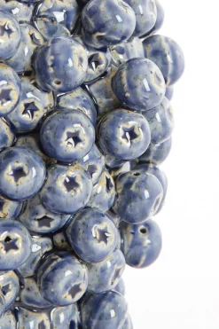 Light en Living Vaas deco Ø15X17,5 cm BERRIES keramiek donkerblauw