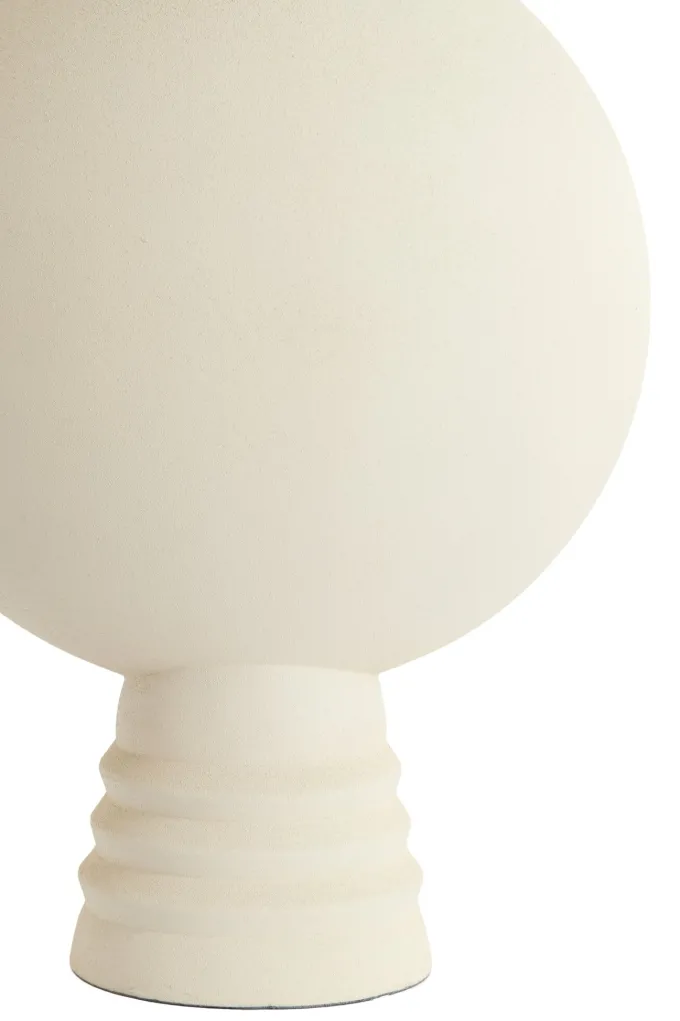 Light en Living Vaas deco Ø14x40 cm cm KAVANSI mat creme