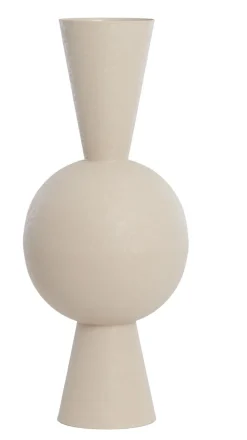 Light en Living Vaas deco Ø30x75 cm CHEDI mat licht grijs