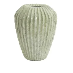 Light en Living Vaas deco Ø29x37 cm CACTI shiny mint groen