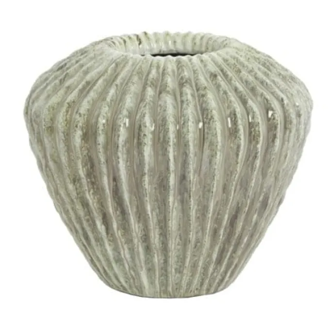 Light en Living Vaas deco Ø32x28 cm CACTI shiny mint groen