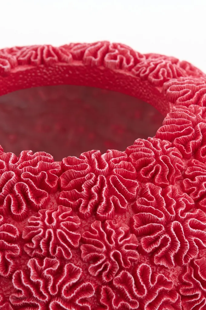 Light en Living Vaas Deco Ø47,5X25,5 CM Coral Rood