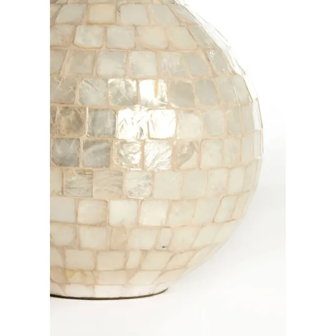 Light en Living Vaas deco Ø28x35 cm ELORZA bamboe crème