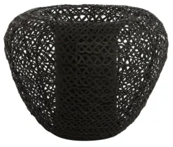 Light en Living Vaas deco Ø35x27 cm FINOU mat zwart van Light & Living