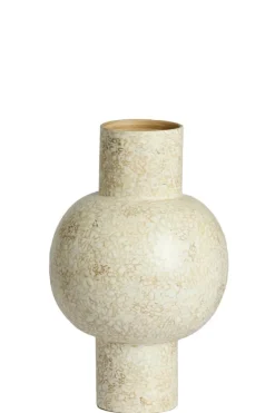 Light en Living Vaas deco Ø24x38 cm GIRONA bamboo creme