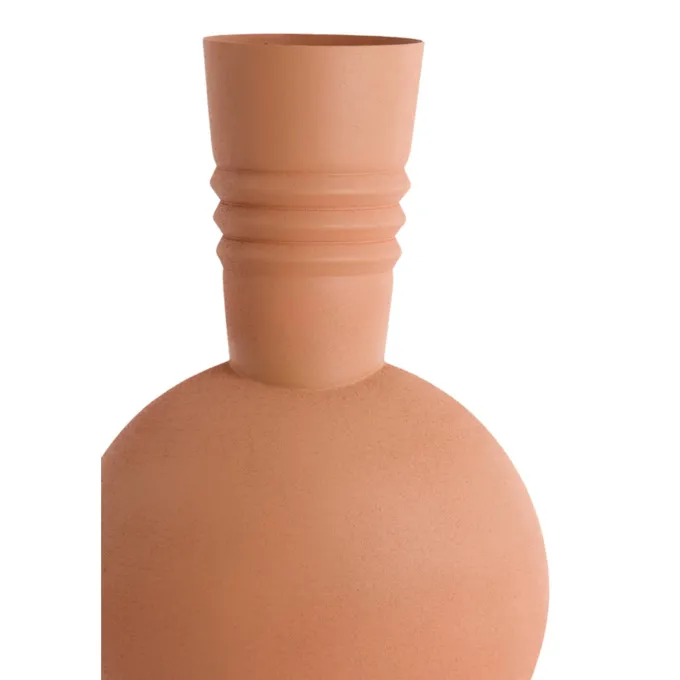 Light en Living Vaas deco Ø14x40 cm KAVANSI mat terra-roze