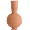 Light en Living Vaas deco Ø18x54,5 cm KAVANSI mat terra-roze