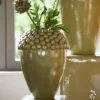 Light en Living Vaas deco Ø32x43,5 cm LOVRO keramiek olijfgroen-bruin
