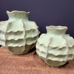 Light en Living Vaas deco Ø30x28 cm LOSETO keramiek groen