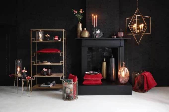 Light en Living Vaas deco Ø27x30 cm LABU antiek brons van Light & Living