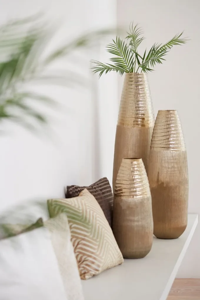 Light en Living Vaas deco Ø20x51 cm MAZAN goud