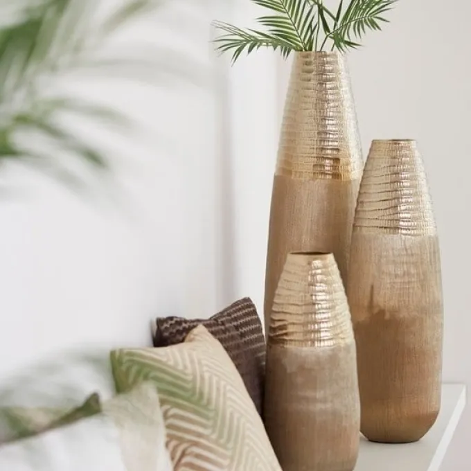 Light en Living Vaas deco Ø20x51 cm MAZAN goud