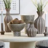 Light en Living Vaas deco Ø21,5x40,5 cm SILLIAN keramiek mat bruin