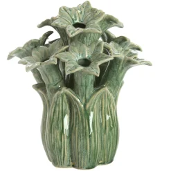 Light en Living Vaas deco Ø21,5x23,5 cm SAMPAGA keramiek blauw-groen