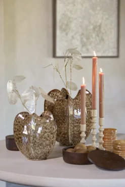 Light en Living Vaas deco Ø31x34 cm TOPITA keramiek crème-bruin