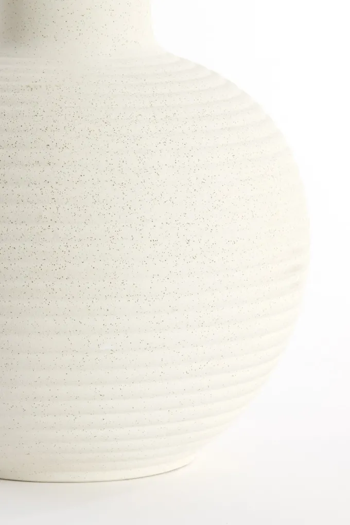 Light en Living Vaas deco Ø34x52 cm ULLOA keramiek mat crème