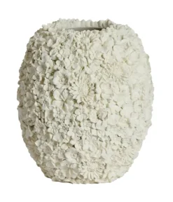 Light en Living Vaas deco Ø27x30,5 cm VIOLETA mat creme