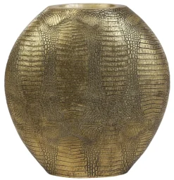Light en Living Vaas deco 39x11x40 cm SKELD antiek brons van Light & Living