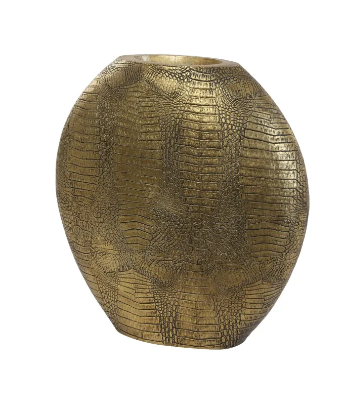 Light en Living Vaas deco 39x11x40 cm SKELD antiek brons van Light & Living