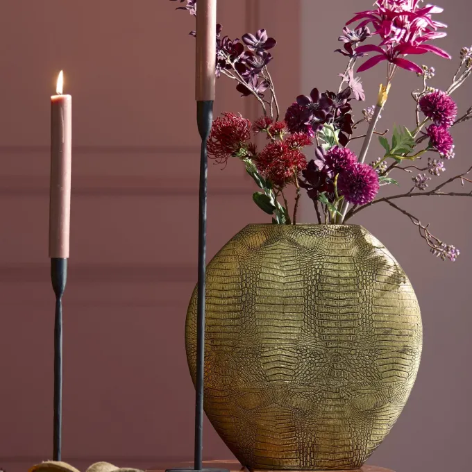 Light en Living Vaas deco 39x11x40 cm SKELD antiek brons van Light & Living