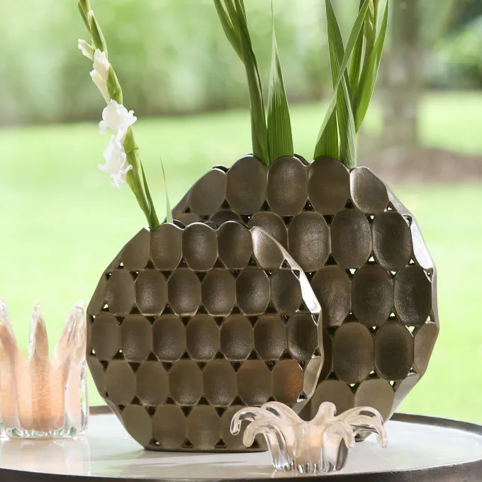 Light en Living Vaas deco 32X9X33 cm ORLAN goud