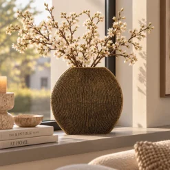 Light en Living Vaas deco 41x13x39,5 cm BUBIO antiek brons