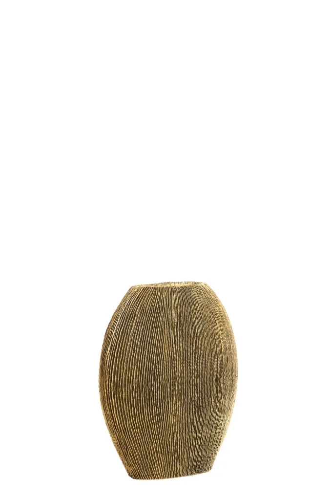 Light en Living Vaas deco 30x11x30,5 cm BUBIO antiek brons
