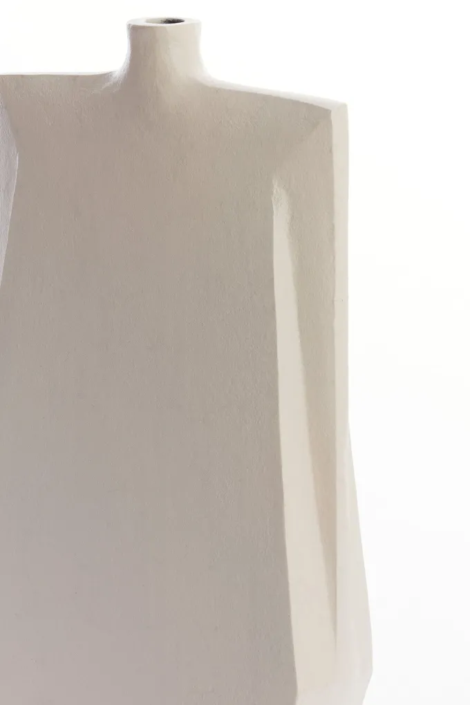 Light en Living Vaas deco 21x7,5x41 cm MAKAHA crème