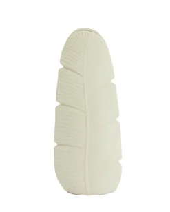 Light en Living Vaas Deco 16X10X38,5 cm LOU keramiek mat creme