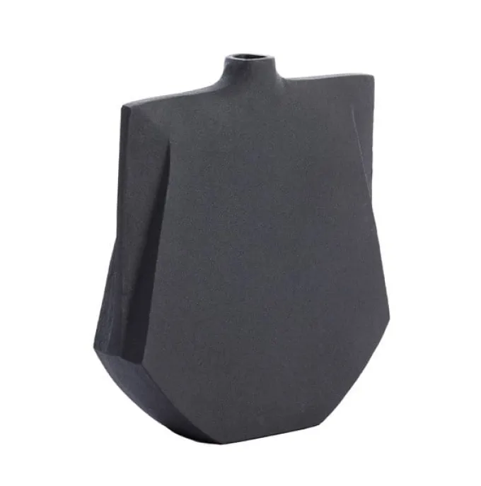 Light en Living Vaas deco 27,5x7x32,5 cm MAKAHA mat zwart
