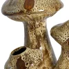 Light en Living Vaas deco 33,5x28,35x40,5 cm Paddestoel Keramiek donkerbruin + creme