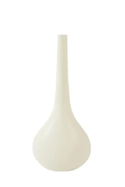 Light en Living Vaas deco 24,5x16,5x55 cm LINETA wit