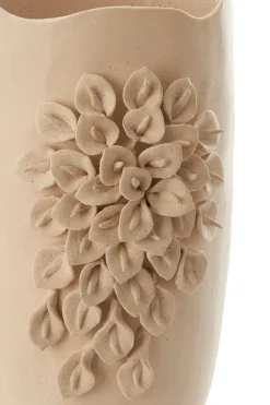 Light en Living Vaas deco 31,5X27X50 cm AMIATA keramiek mat crème