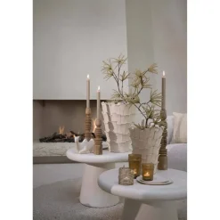 Light en Living Vaas deco 27,5x27x34 cm BANYA keramiek mat crème