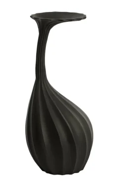 Light en Living Vaas deco 20x20x48 cm NYOKO mat zwart