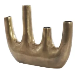 Light en Living Vaas deco 37x7x21,5 cm KUTA antiek brons