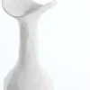 Light en Living Vaas deco 13x12,5x50 cm TEODORA crème
