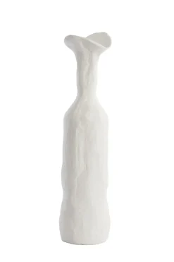 Light en Living Vaas deco 13x12,5x50 cm TEODORA crème