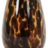 Light en Living Vaas IZEDA glas bruin-zwart Ø19x26 cm