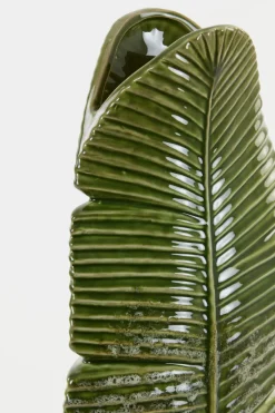 Light en Living Vaas LOU keramiek groen - 19 x 11 x 46,5 cm van Light & Living