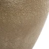 Light en Living Vaas / Pot deco Ø48,5x47,5 cm ISAURA keramiek crème + bruin
