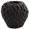 Light en Living Vaas Strawberry zwart - Unieke aardbeivormige vaas - 15x14,5x14,5 cm