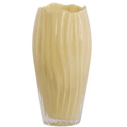 Light en Living Vaas Ø12x25 cm BESALU glas licht groen / geel
