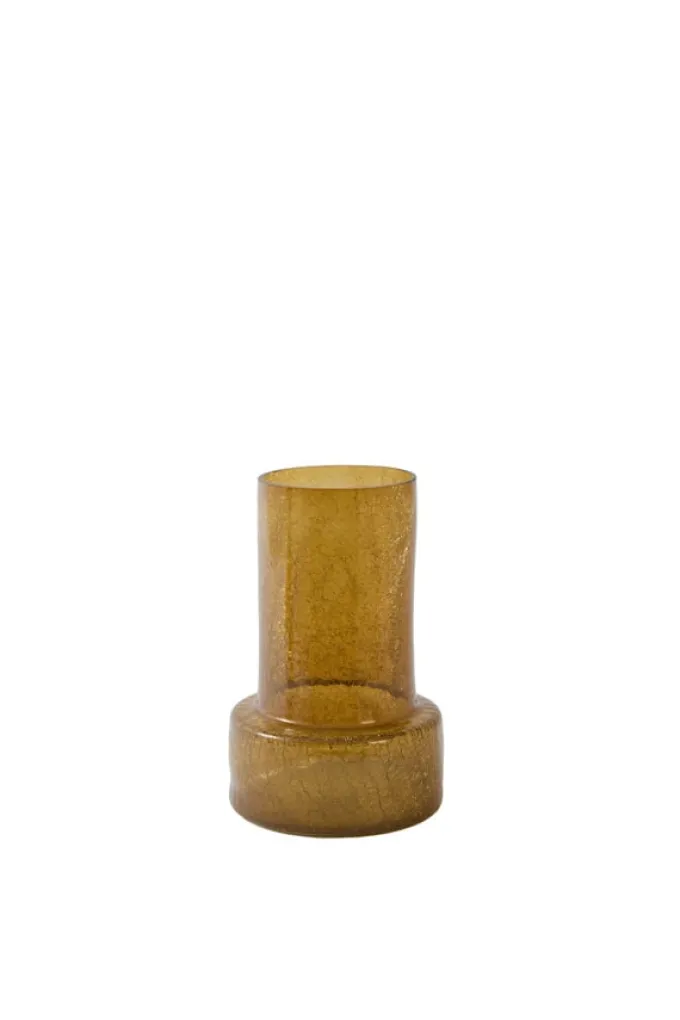 Light en Living Vaas Ø17,5x27,5 cm BORANDO glas amber