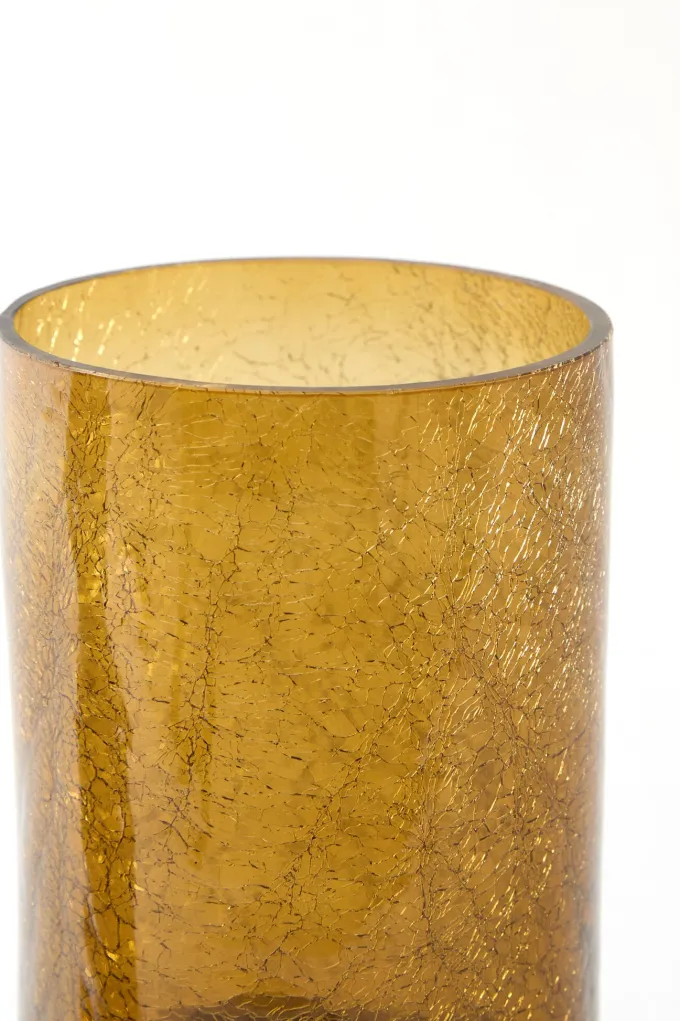 Light en Living Vaas Ø17,5x27,5 cm BORANDO glas amber