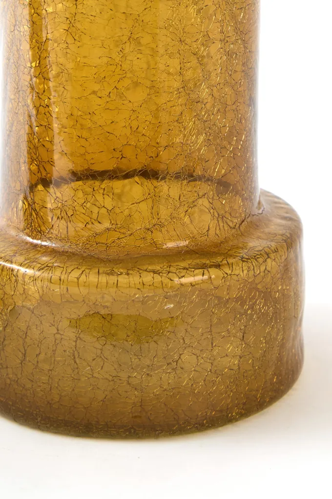 Light en Living Vaas Ø17,5x27,5 cm BORANDO glas amber