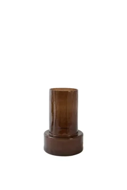 Light en Living Vaas Ø17,5x27,5 cm BORANDO glas donker bruin