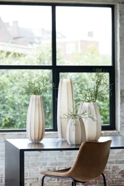 Light en Living Vaas Ø17x23,5 cm BRADLEY glas licht bruin