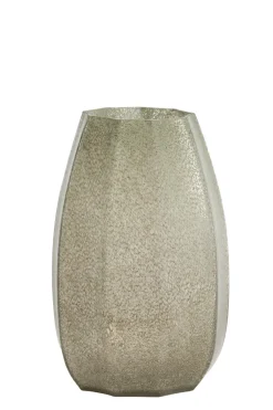 Light en Living Vaas Ø23x38 cm BRADLEY glas grijs groen